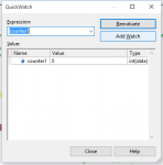 Quickwatch Window
